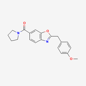 2-(4-methoxybenzyl)-6-(1-pyrrolidinylcarbonyl)-1,3-benzoxazole