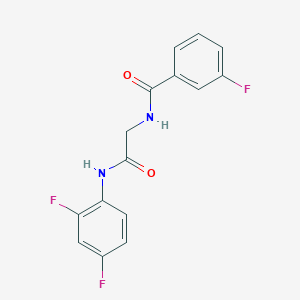 N-{2-[(2,4-difluorophenyl)amino]-2-oxoethyl}-3-fluorobenzamide