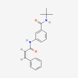 N-tert-butyl-3-[[(Z)-3-phenylprop-2-enoyl]amino]benzamide