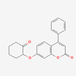 7-[(2-oxocyclohexyl)oxy]-4-phenyl-2H-chromen-2-one