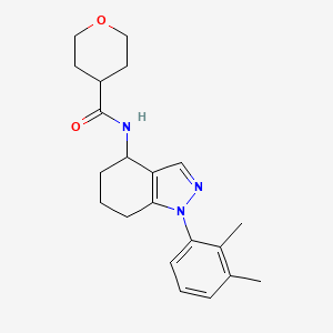 N-[1-(2,3-dimethylphenyl)-4,5,6,7-tetrahydro-1H-indazol-4-yl]tetrahydro-2H-pyran-4-carboxamide