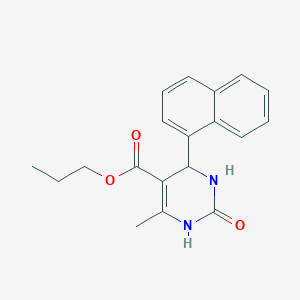 propyl 6-methyl-4-(1-naphthyl)-2-oxo-1,2,3,4-tetrahydro-5-pyrimidinecarboxylate