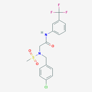 N~2~-(4-chlorobenzyl)-N~2~-(methylsulfonyl)-N~1~-[3-(trifluoromethyl)phenyl]glycinamide