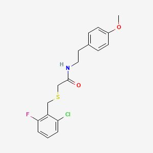 2-[(2-chloro-6-fluorobenzyl)thio]-N-[2-(4-methoxyphenyl)ethyl]acetamide