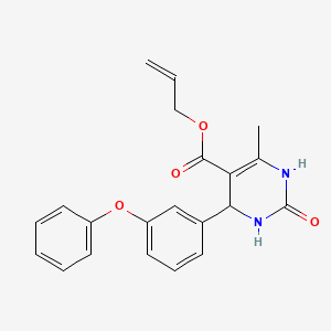 Prop-2-en-1-yl 6-methyl-2-oxo-4-(3-phenoxyphenyl)-1,2,3,4-tetrahydropyrimidine-5-carboxylate