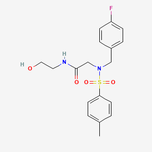 N~2~-(4-fluorobenzyl)-N-(2-hydroxyethyl)-N~2~-[(4-methylphenyl)sulfonyl]glycinamide