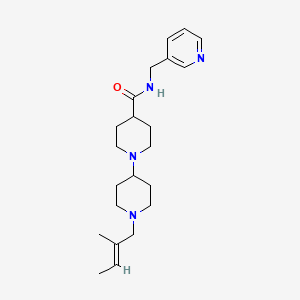 1'-[(2E)-2-methyl-2-buten-1-yl]-N-(3-pyridinylmethyl)-1,4'-bipiperidine-4-carboxamide