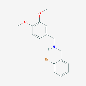 N-[(2-bromophenyl)methyl]-1-(3,4-dimethoxyphenyl)methanamine