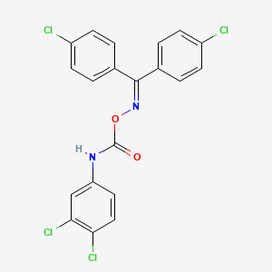 [bis(4-chlorophenyl)methylideneamino] N-(3,4-dichlorophenyl)carbamate