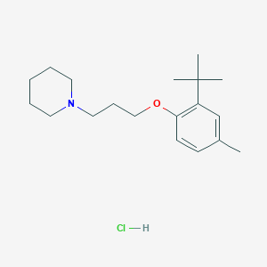 molecular formula C19H32ClNO B5239182 1-[3-(2-Tert-butyl-4-methylphenoxy)propyl]piperidine;hydrochloride 