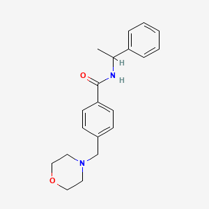 4-(4-morpholinylmethyl)-N-(1-phenylethyl)benzamide