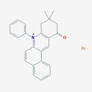 9,9-Dimethyl-7-phenyl-8,10-dihydrobenzo[a]acridin-7-ium-11-one;bromide