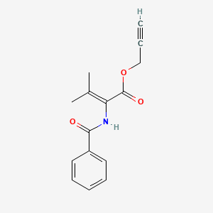 2-propyn-1-yl 2-(benzoylamino)-3-methyl-2-butenoate