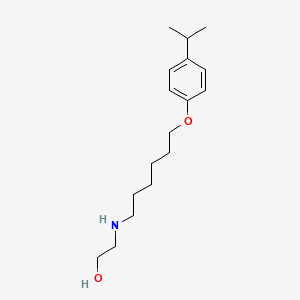 2-[6-(4-Propan-2-ylphenoxy)hexylamino]ethanol