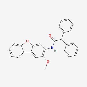 N-(2-methoxydibenzo[b,d]furan-3-yl)-2,2-diphenylacetamide