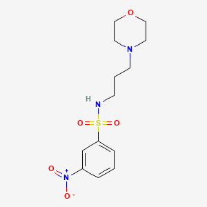 molecular formula C13H19N3O5S B5239277 N-[3-(morpholin-4-yl)propyl]-3-nitrobenzenesulfonamide 