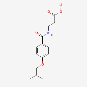 lithium;3-[[4-(2-methylpropoxy)benzoyl]amino]propanoate