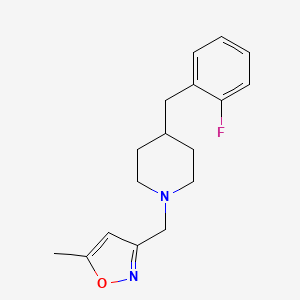 4-(2-fluorobenzyl)-1-[(5-methyl-3-isoxazolyl)methyl]piperidine trifluoroacetate