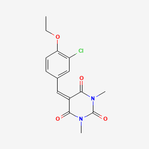 5-(3-chloro-4-ethoxybenzylidene)-1,3-dimethylpyrimidine-2,4,6(1H,3H,5H)-trione