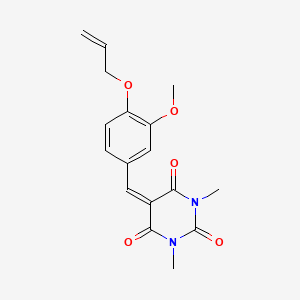 5-[3-methoxy-4-(prop-2-en-1-yloxy)benzylidene]-1,3-dimethylpyrimidine-2,4,6(1H,3H,5H)-trione