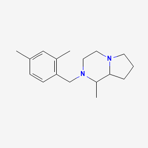 molecular formula C17H26N2 B5239373 2-[(2,4-dimethylphenyl)methyl]-1-methyl-3,4,6,7,8,8a-hexahydro-1H-pyrrolo[1,2-a]pyrazine 