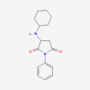 3-(cyclohexylamino)-1-phenyl-2,5-pyrrolidinedione