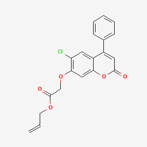 PROP-2-EN-1-YL 2-[(6-CHLORO-2-OXO-4-PHENYL-2H-CHROMEN-7-YL)OXY]ACETATE