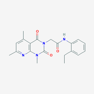 molecular formula C20H22N4O3 B5239434 N-(2-ETHYLPHENYL)-2-{1,5,7-TRIMETHYL-2,4-DIOXO-1H,2H,3H,4H-PYRIDO[2,3-D]PYRIMIDIN-3-YL}ACETAMIDE 