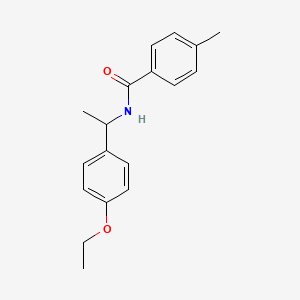 molecular formula C18H21NO2 B5239455 N-[1-(4-ethoxyphenyl)ethyl]-4-methylbenzamide 