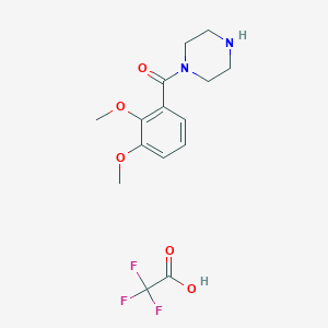 (2,3-Dimethoxyphenyl)-piperazin-1-ylmethanone;2,2,2-trifluoroacetic acid