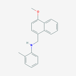 molecular formula C19H19NO B5239513 N-[(4-methoxy-1-naphthyl)methyl]-2-methylaniline 