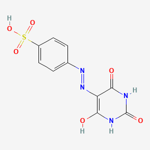 4-[2-(2,4,6-trioxotetrahydro-5(2H)-pyrimidinylidene)hydrazino]benzenesulfonic acid