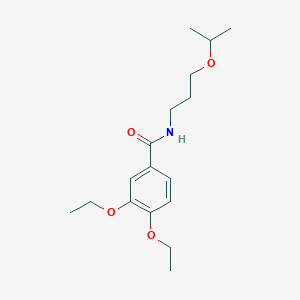 3,4-diethoxy-N-[3-(propan-2-yloxy)propyl]benzamide