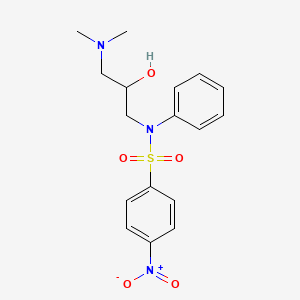 N-[3-(dimethylamino)-2-hydroxypropyl]-4-nitro-N-phenylbenzenesulfonamide