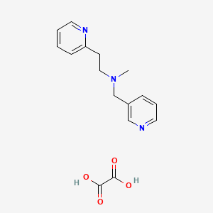 molecular formula C16H19N3O4 B5239585 N-methyl-2-pyridin-2-yl-N-(pyridin-3-ylmethyl)ethanamine;oxalic acid 