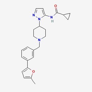 N-(1-{1-[3-(5-methyl-2-furyl)benzyl]-4-piperidinyl}-1H-pyrazol-5-yl)cyclopropanecarboxamide