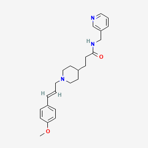 3-{1-[(2E)-3-(4-methoxyphenyl)-2-propen-1-yl]-4-piperidinyl}-N-(3-pyridinylmethyl)propanamide