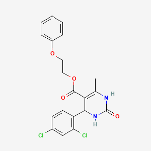 2-phenoxyethyl 4-(2,4-dichlorophenyl)-6-methyl-2-oxo-3,4-dihydro-1H-pyrimidine-5-carboxylate