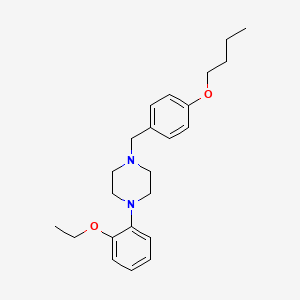 1-[(4-Butoxyphenyl)methyl]-4-(2-ethoxyphenyl)piperazine