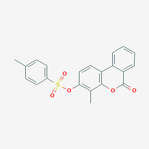 4-METHYL-6-OXO-6H-BENZO[C]CHROMEN-3-YL 4-METHYL-1-BENZENESULFONATE