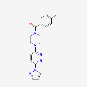 3-[4-(4-ethylbenzoyl)piperazin-1-yl]-6-(1H-pyrazol-1-yl)pyridazine