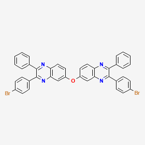 molecular formula C40H24Br2N4O B5239763 3-(4-Bromophenyl)-6-[3-(4-bromophenyl)-2-phenylquinoxalin-6-yl]oxy-2-phenylquinoxaline 