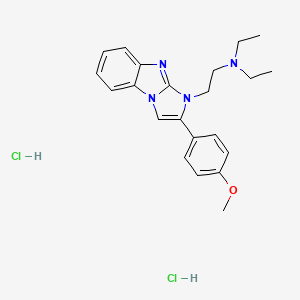 N,N-diethyl-2-[2-(4-methoxyphenyl)-1H-imidazo[1,2-a]benzimidazol-1-yl]ethanamine dihydrochloride