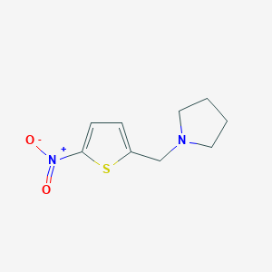 molecular formula C9H12N2O2S B5239789 1-[(5-nitro-2-thienyl)methyl]pyrrolidine 