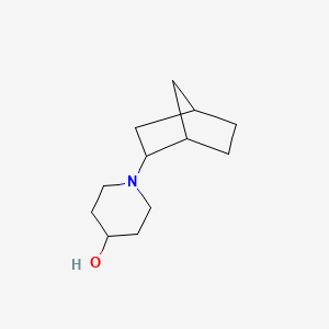 molecular formula C12H21NO B5239792 1-(2-bicyclo[2.2.1]heptanyl)piperidin-4-ol 