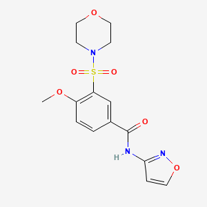 4-methoxy-3-morpholin-4-ylsulfonyl-N-(1,2-oxazol-3-yl)benzamide