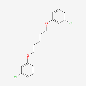 molecular formula C17H18Cl2O2 B5239828 1-Chloro-3-[5-(3-chlorophenoxy)pentoxy]benzene 