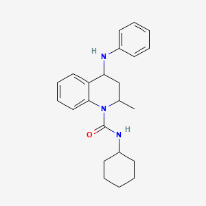 molecular formula C23H29N3O B5239899 4-anilino-N-cyclohexyl-2-methyl-3,4-dihydroquinoline-1(2H)-carboxamide 