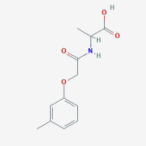 molecular formula C12H15NO4 B5239914 N-[(3-methylphenoxy)acetyl]alanine 