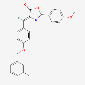 2-(4-methoxyphenyl)-4-{4-[(3-methylbenzyl)oxy]benzylidene}-1,3-oxazol-5(4H)-one